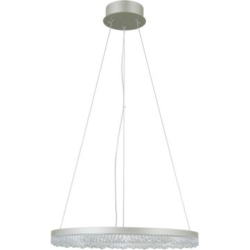 Italux Barlo PND-34526-M-SILV lampa wisząca 1x22W/LED  3000K/4000K/6000K IP20