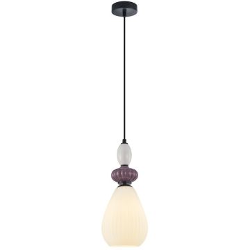 Italux Domali PND-36816-1C-BK-WH lampa wisząca 1x40W/E27   IP20