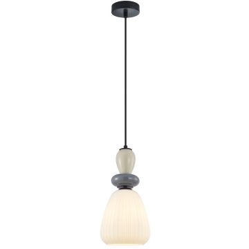 Italux Domali PND-36816-1D-BK-WH lampa wisząca 1x40W/E27   IP20