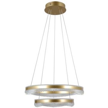 Italux Morte PND-34535-2L-GD lampa wisząca 2x70W/LED 6200lm 3000K/4000K/6000K IP20
