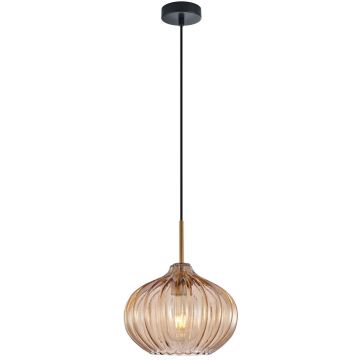 Italux Pansol PND-2940-1S-BRO-AMB lampa wisząca 1x40W/E27   IP20