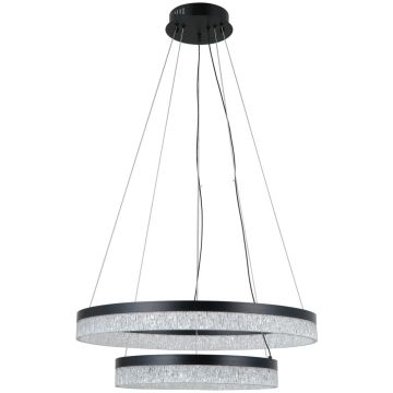 Italux Pantal PND-34533-2L-BK lampa wisząca 2x36W/LED 2300lm 3000K/4000K/6000K IP20