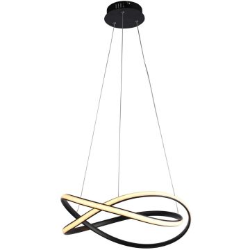 Italux Rumio PND-23917-BK lampa wisząca 1x40W/LED 3400lm 3000K/4000K/6000K IP20