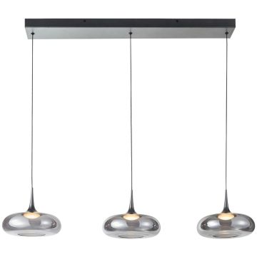 Italux Tenele PND-24028-3B-SILV lampa wisząca 3x21W/LED 1300lm 3000K IP20