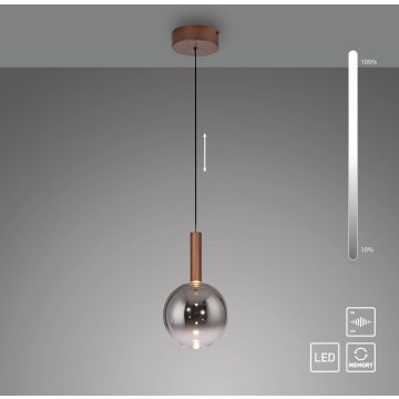 Paul Neuhaus BOWL 2284-23 lampa wisząca 1x7,4W/LED 300lm 2700k ip20