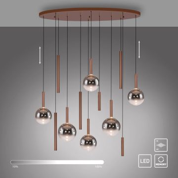 Paul Neuhaus BOWL 2288-23 lampa wisząca 12x7W/LED 1935lm 2700k ip20