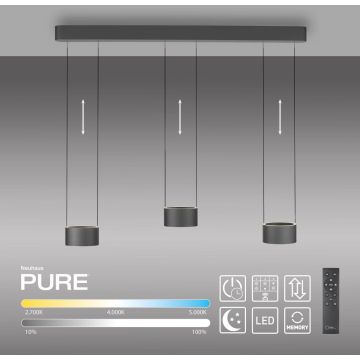 Paul Neuhaus PURE CLIPSE 2473-15 lampa wisząca 6x5W/LED 670lm 2200-5000k ip20