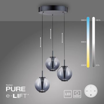 Paul Neuhaus PURE E-Infinity 2222-15 lampa wisząca 3x7W/LED 520lm 2200-5000k ip20