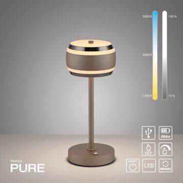 Paul Neuhaus PURE FALLING RINGS 4503-97 lampka stołowa 1x8W/LED 310lm 2200-5000k ip20