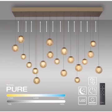 Paul Neuhaus PURE POPUP 2589-97 lampa wisząca 19x3W/LED 4500lm 2200-5000k ip20