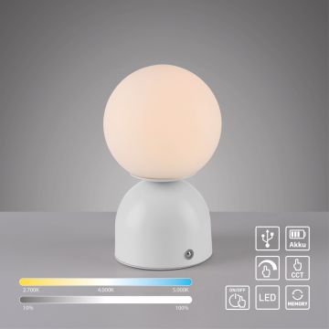 Paul Neuhaus RUDI 19218-16 lampka stołowa 1x1,2W/LED 90lm 3000-6000k ip20