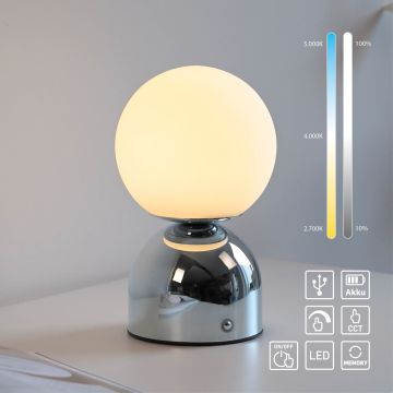 Paul Neuhaus RUDI 19218-17 lampka stołowa 1x1,2W/LED 90lm 3000-6000k ip20