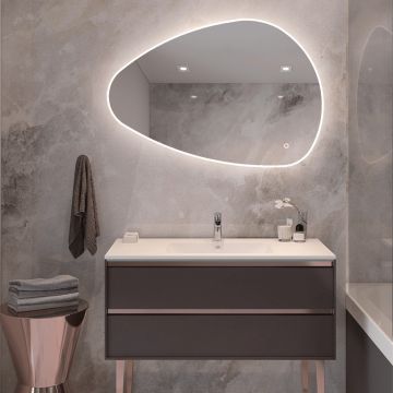Zambelis MIRROR WITH LED 25385 lustro 18W/led 1585-1740lm 3000-4000K IP44