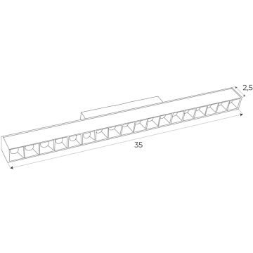 Maxlight MAX M0005D reflektor szynowy 1x18w/led 1304lm 3000k ip20