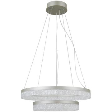 Italux Pantal PND-34533-2L-SILV lampa wisząca 2x36W/LED  3000K/4000K/6000K IP20