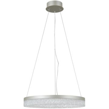 Italux Pantal PND-34533-M-SILV lampa wisząca 1x22W/LED  3000K/4000K/6000K IP20