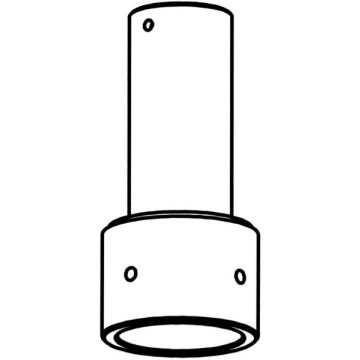 Norlys Akcesoria 3061W redukcja long Ø60/Ø50