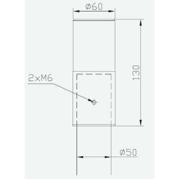 Norlys Akcesoria 3070B redukcja Ø50/Ø60