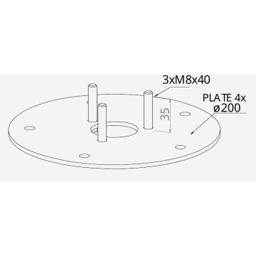 Norlys Akcesoria 3080GA Podstawa