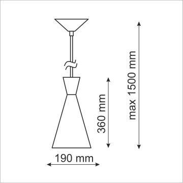 Polux MODERN 305466 lampa wisząca 1x20W LED/E27