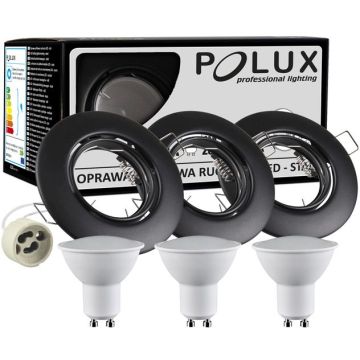 Polux OLIN 306227 downlight wpuszczany 1x3,5W/GU10 IP20 3000K