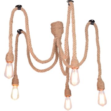 Polux ROPE 312921 lampa wisząca 5x12W LED/E27