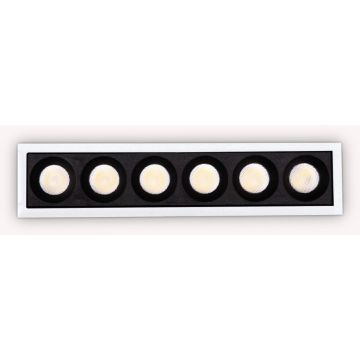 Ideal Lux LIKA 327501 lampa sufitowa do wbudowania 1x10W/LED  3000K ip20