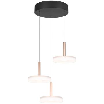 Trio CELESTE 354930365 lampa wisząca 3x7w/led 750lm 3000k ip20