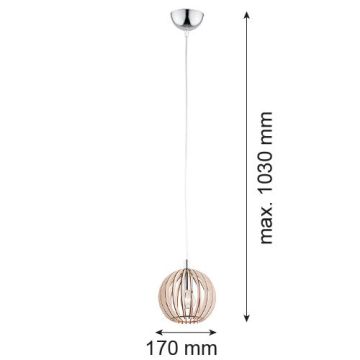 Argon PORTORYKO 3678 lampa wisząca 1x7W/E14  IP20