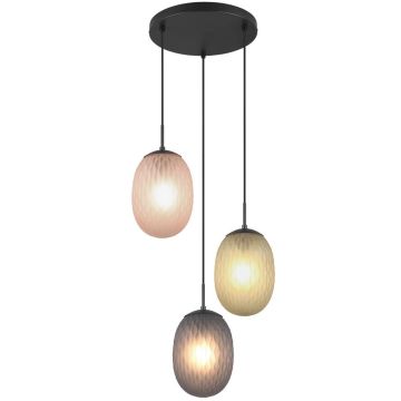 Trio FACETTE 364230317 lampa wisząca 3x25w/e27   ip20