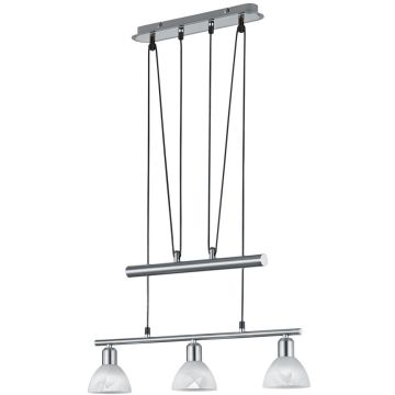 Trio LEVISTO 371010307 lampa wisząca 3x40w/e14 400lm 3000k ip20