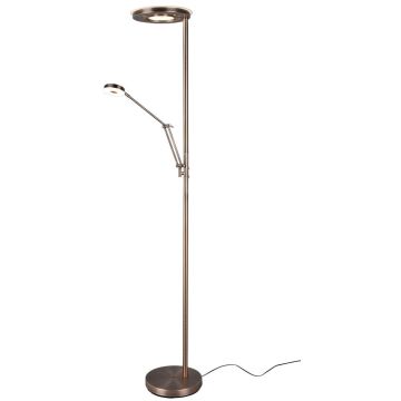 Trio BARRIE 424210304 lampa podłogowa 2x38w/led 4000lm+600lm 2700+4000k ip20