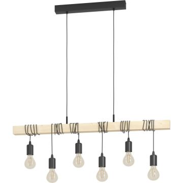 Eglo TOWNSHEND 43513 lampa wisząca 6x60w/e27   ip20