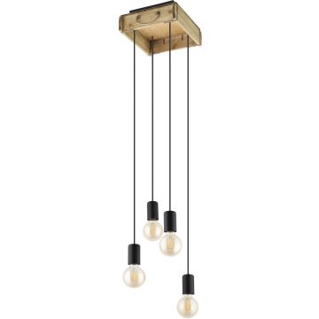 Eglo WOOTTON 43591 lampa wisząca 4X40W/E27 IP20