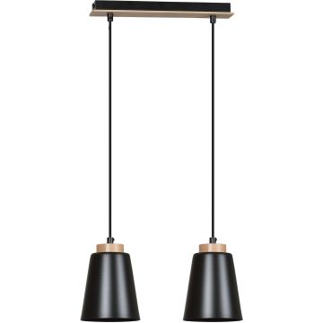 Emibig BOLERO 2 BLACK 442/2 lampa wisząca 2x15W/E27 IP20