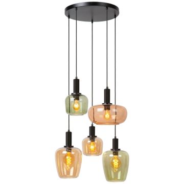 Lucide ILONA 45408/15/99 lampa wisząca 5x40w/e27   ip20