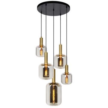 Lucide JOANET 45494/15/65 lampa wisząca 5x40w/e27   ip20