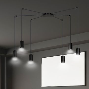 Emibig TRAKER 6 BL/BLACK 524/6 lampa wisząca 6x30W/GU10 IP20