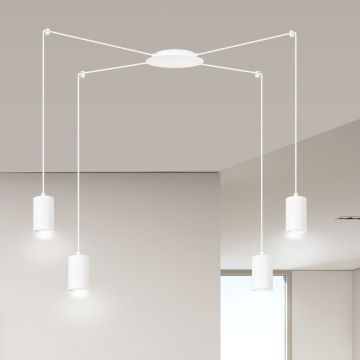 Emibig TRAKER 4 WH/WHITE 525/4 lampa wisząca 4x30W/GU10 IP20