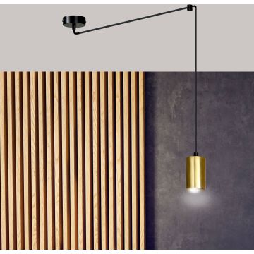 Emibig TRAKER 1 BL/GOLD 526/1 lampa wisząca 1x30W/GU10 IP20