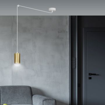 Emibig TRAKER 1 WH/GOLD 527/1 lampa wisząca 1x30W/GU10 IP20