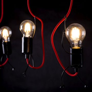 Emibig BOBI 3 BLACK 537/3 lampa wisząca 3x15W/E27 IP20