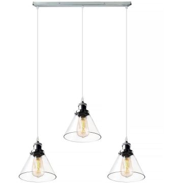 Altavola Design NEW YORK LOFT LA034/CL3_chrom lampa wisząca 3x40W/E27   IP20