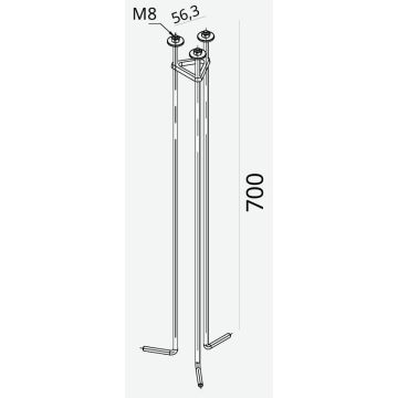 Norlys Akcesoria 6130 kotwa