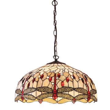 Interior1900 Dragonfly beige 64079 lampa wisząca 3x60W/E27 IP20