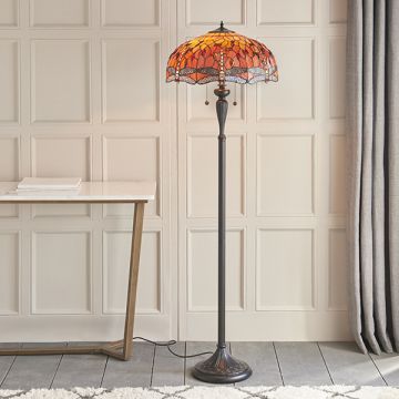 Interior1900 Dragonfly flame 64070 lampa podłogowa 2x60W/E27 IP20