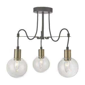 Prezent ABRAZO 64402 lampa sufitowa 3x40W/E14 IP20