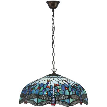 Interior1900 Dragonfly blue 66148 lampa wisząca 3x60W/E27 IP20