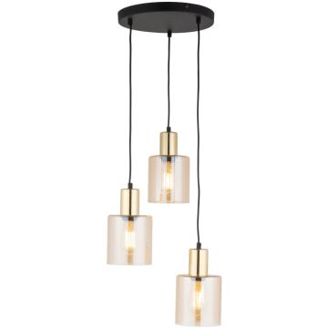 TK Lighting Sierra Gold 6667 lampa wisząca 3x15W/E27 IP20