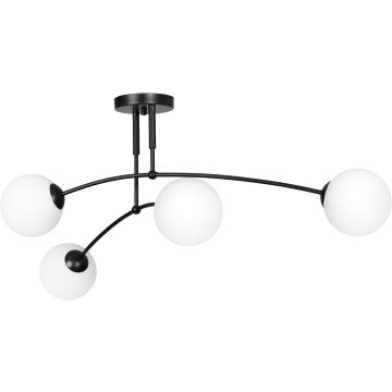 Emibig PREGOS 4 BLACK 670/4 lampa sufitowa 4x10W/E14 IP20